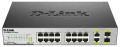 D-Link DES-1018MP Неуправляемый коммутатор с 16 POE портами 100Mbps и 2 комбо-портами 1000Mbps